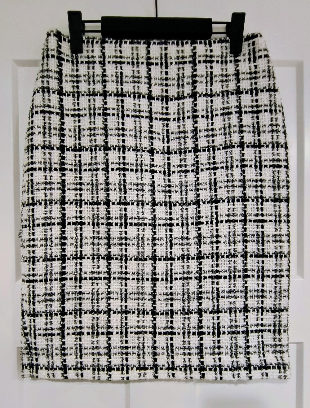 White House Black Market Black & White Tweed Pencil Skirt - Picture 1 of 5